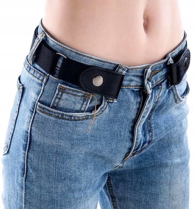 

Pasek Damski gumowy elastyczny z regulacją Klamry