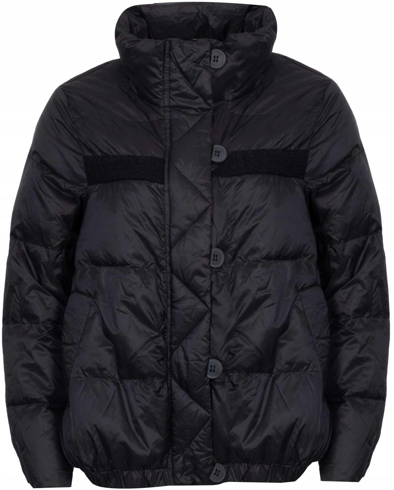 Romeo Gigli – Dámská Péřová Bunda S Vysokým Límcem – 01W24 R05 Nero