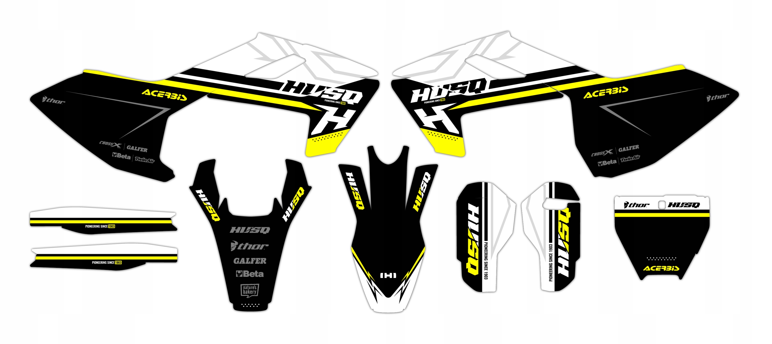 Dýha nálepky na motor Husqvarna Tc Fc 16-18