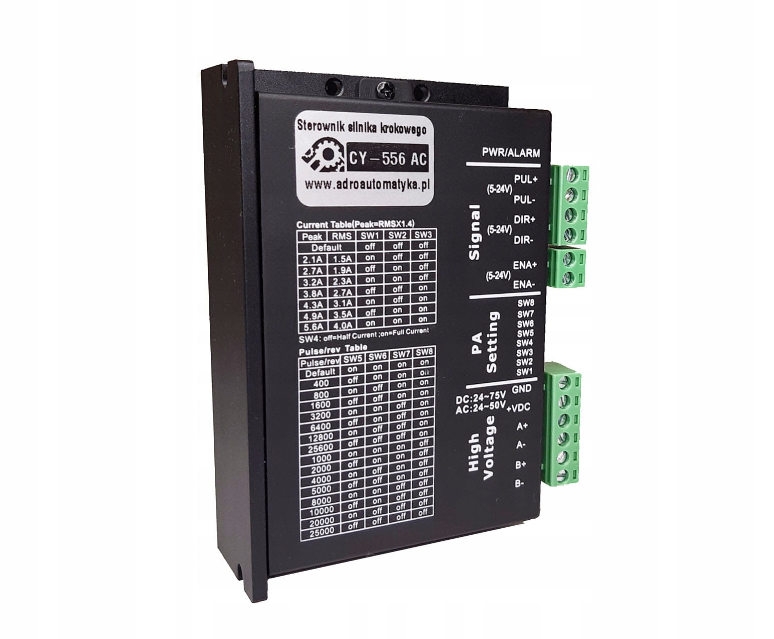

Sterownik Silnika Krokowego CY556AC 5,6A 75V DM556