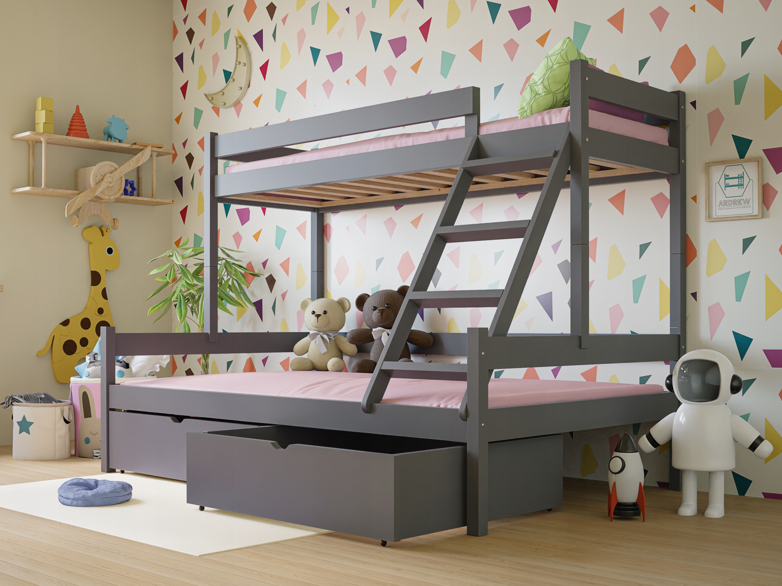 łóżko piętrowe SARA