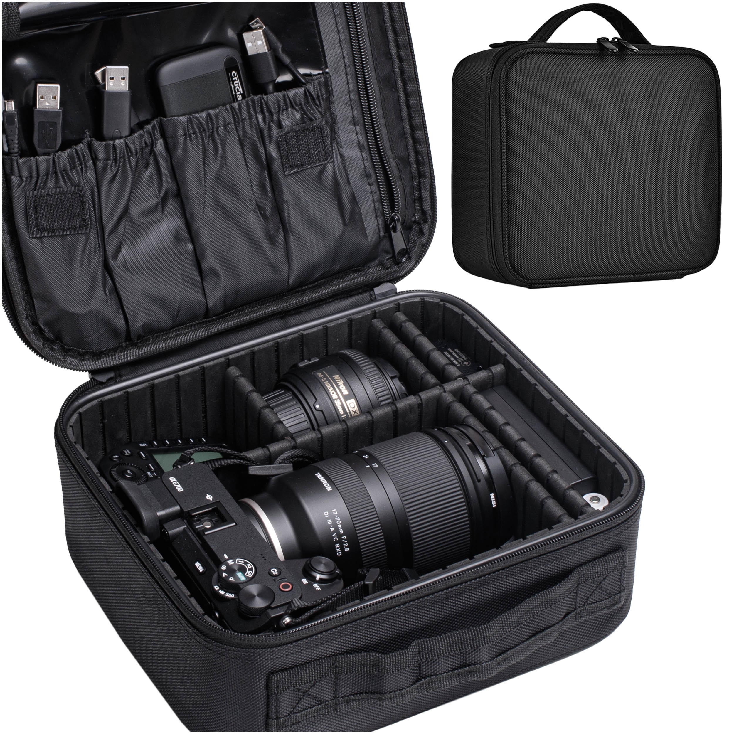 Kufřík Kosmetická Taška Organizér Na Cestovní Kosmetiku Do Letadla Černá