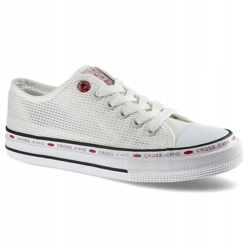 

Białe Trampki Cross Jeans Damskie Wygodne Obuwie