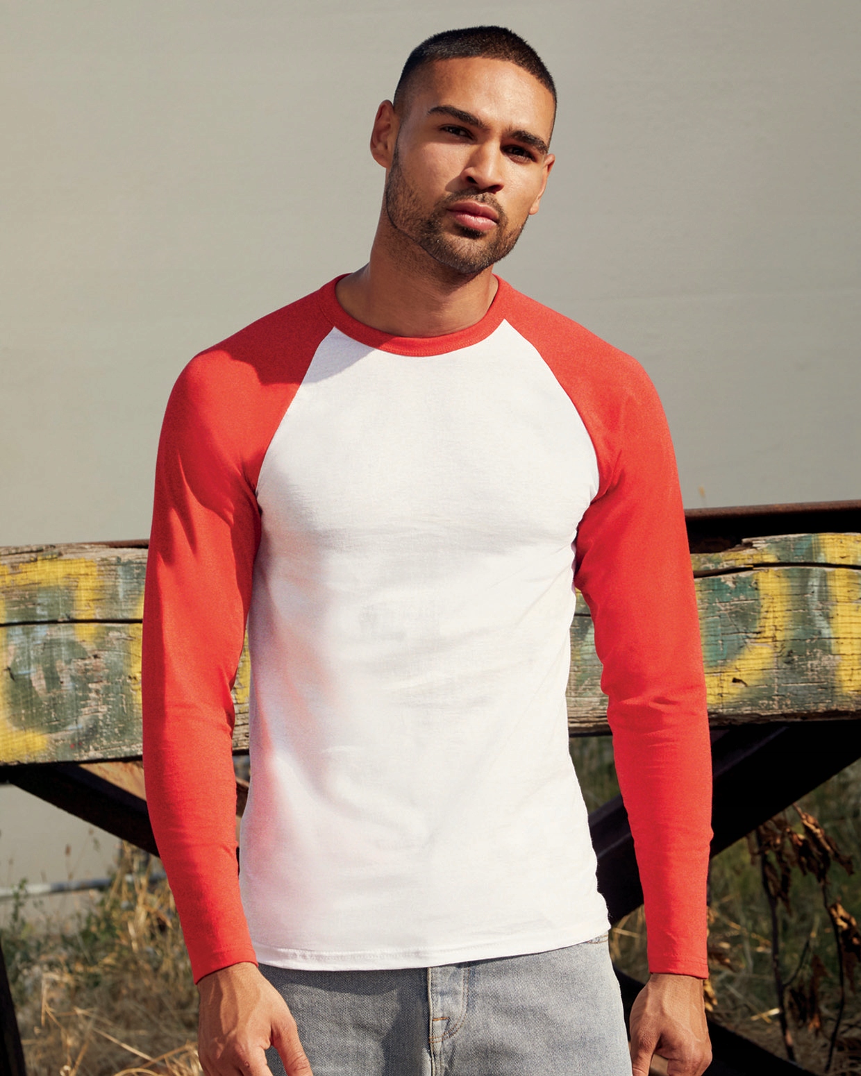 KOSZULKA Z DŁUGIM RĘKAWEM BASEBALL -Fruit- th XXL Model Long Sleeve Baseball