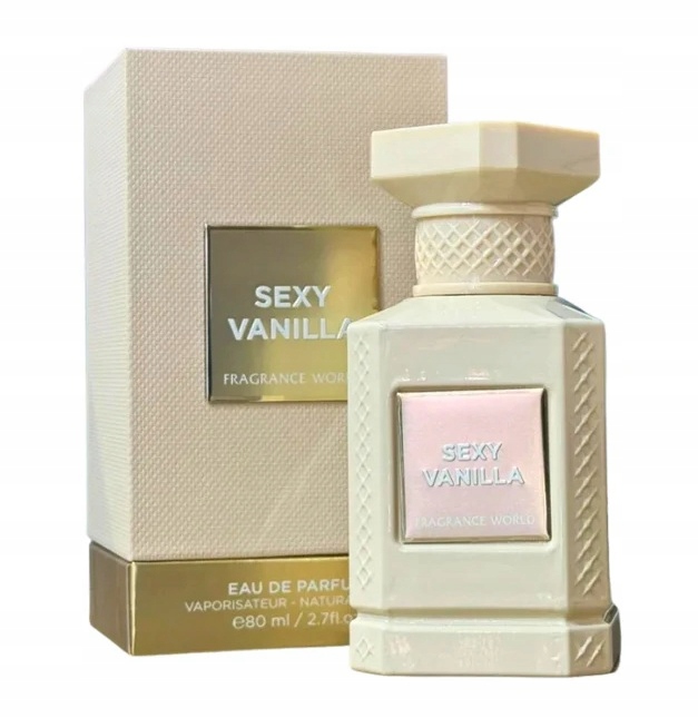 Fragrance World Sexy Vanilla 80 ML Unisex Parfémovaná Voda Pro Ženy