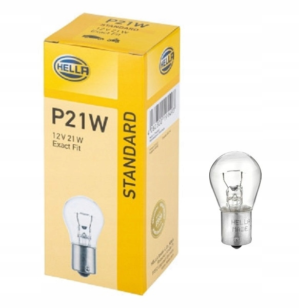 

Hella Standard Żarówka P21W 12V 21W 1 Sztuka