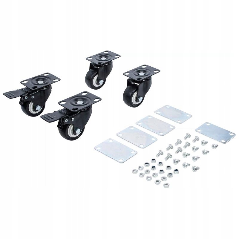 Sada otočných kol pro vozík do systémového kufru 4 ks Bgs 80015