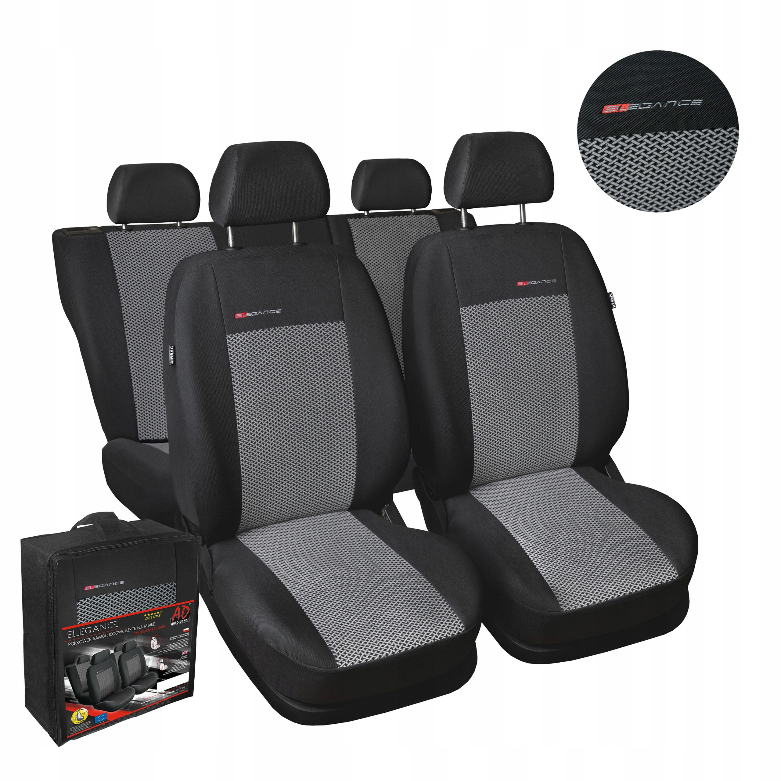 Autopoťahy Merané Auto-dekor pre Audi A4 B6 2000-2004, vzor P2