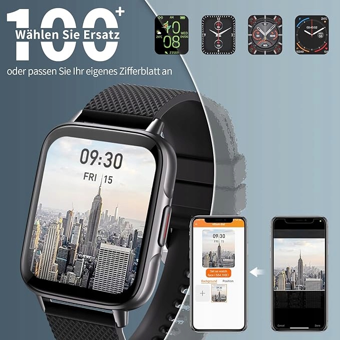 Smartwatch Męski z Funkcją Telefonu z Ekranem Dotykowym Model Smartwatch męski