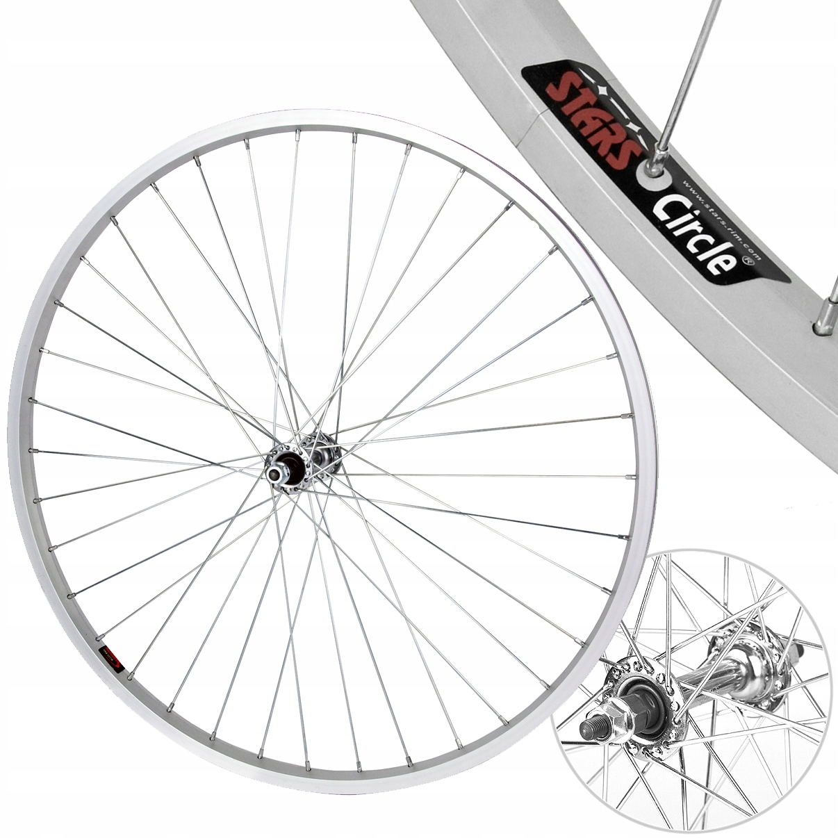 Koło rowerowe przednie 26 36H piasta Joytech