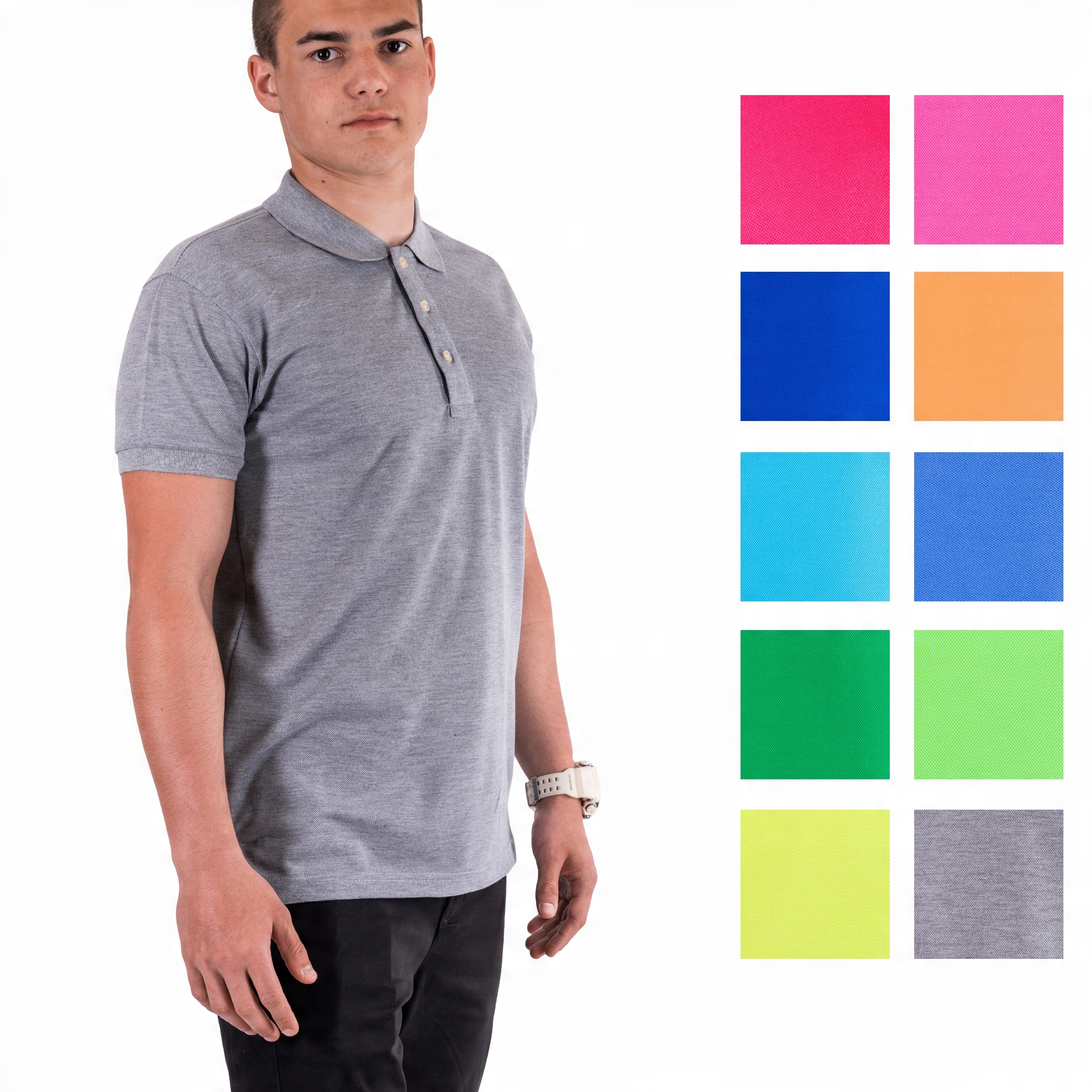 

Koszulka polo Szara Delfor r. XXL