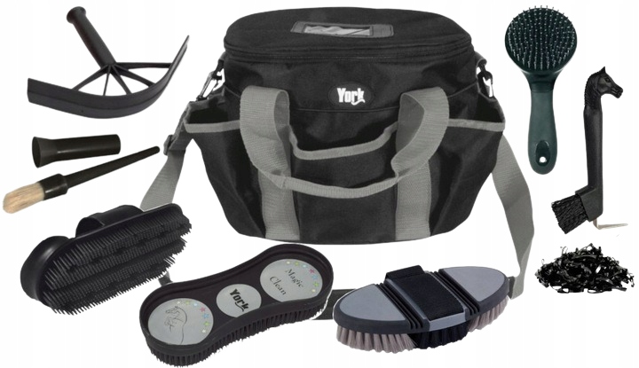 Zestaw Komplet Szczotek Modna Torba Szczotki Dla Konia Szczotka Kopystka