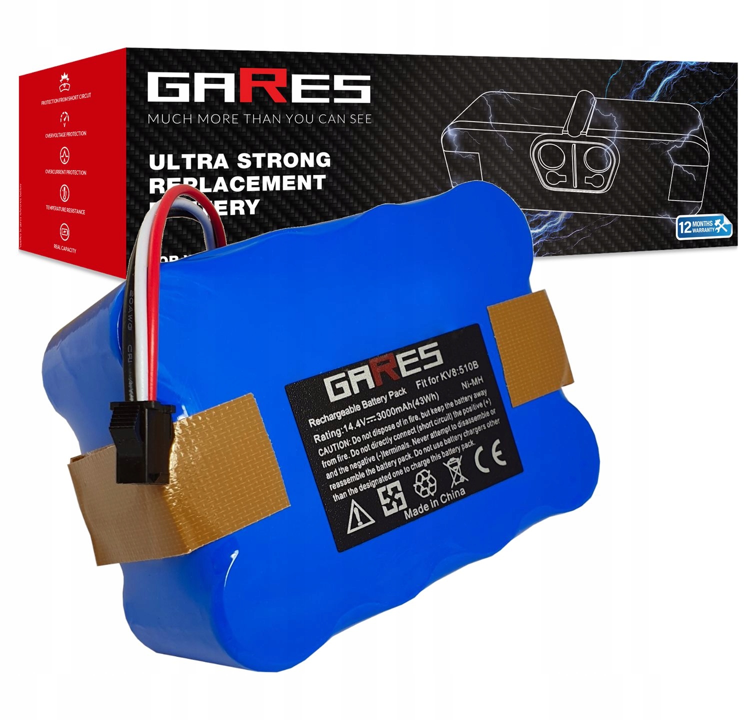 Baterie Akumulátor pro Carneo Samba 710 770 Samba YX-Ni-MH-022144 14,4V 3Ah