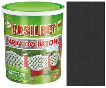 AKSILBET FARBA DO BETONU OGRODZEŃ 1L GRAFIT