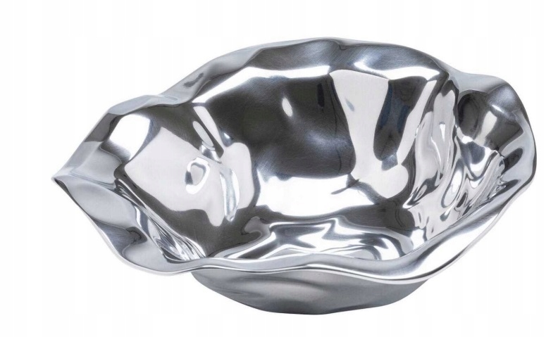 Kare Design dekoratívna miska Jade striebro okrúhla 30