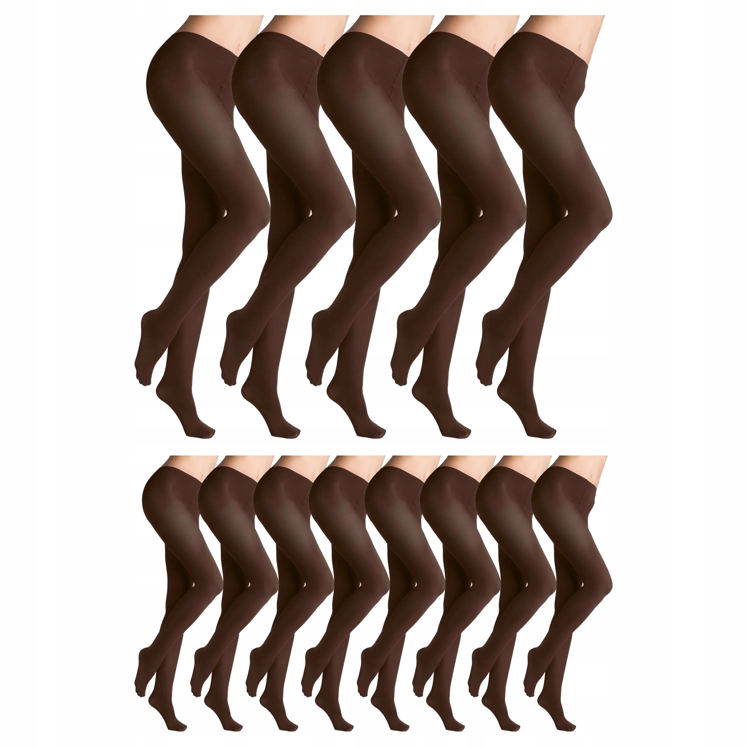 13 x Krycí punčocháče bez kalhotek Micro 60 den Marilyn Caffe 3-M
