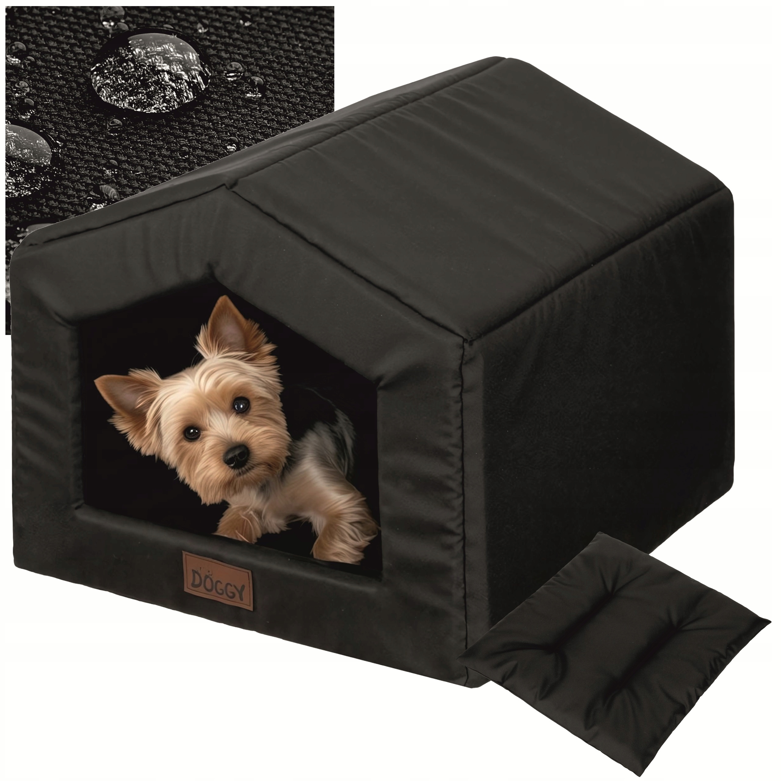 Legowisko buda dla psa Domek dla psa z materiału z poduszką 46x50x38 cm