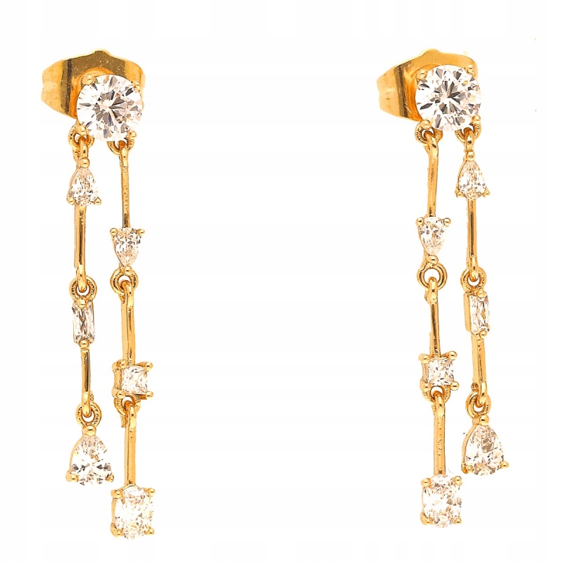 

Kolczyki Wiszące Zlote Celebrytki Stal Chirurgiczn