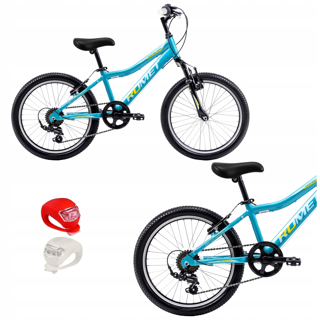 Dětské Kolo 20 Romet Rambler Kid Mtb Shimano Osvětlení Bonus