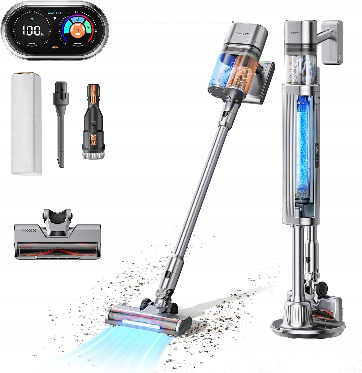 uwant v100 vysávač, vysoký sací výkon, bezdrôtový