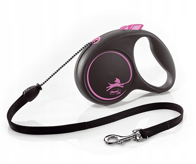 

Flexi Smycz Black Design S linka 5m 12kg Różowa