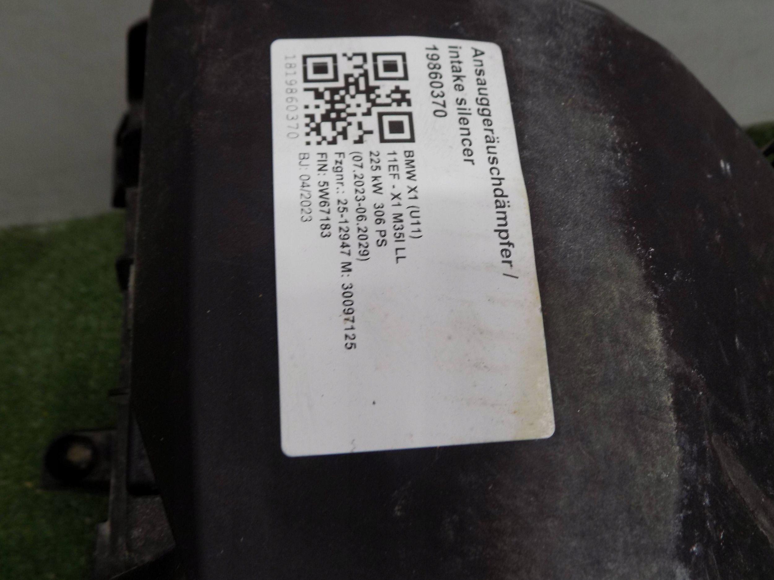 BMW X1 U11 Gehäuse filter luft FILTER M35iX 5A1AC95
