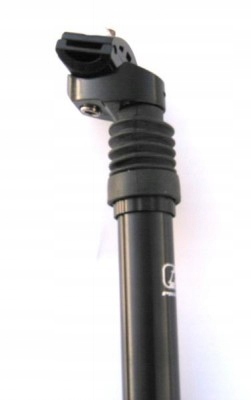 Wspornik siodła rowerowy amortyzowany sztyca 25,4x350 mm Alu Promax czarny