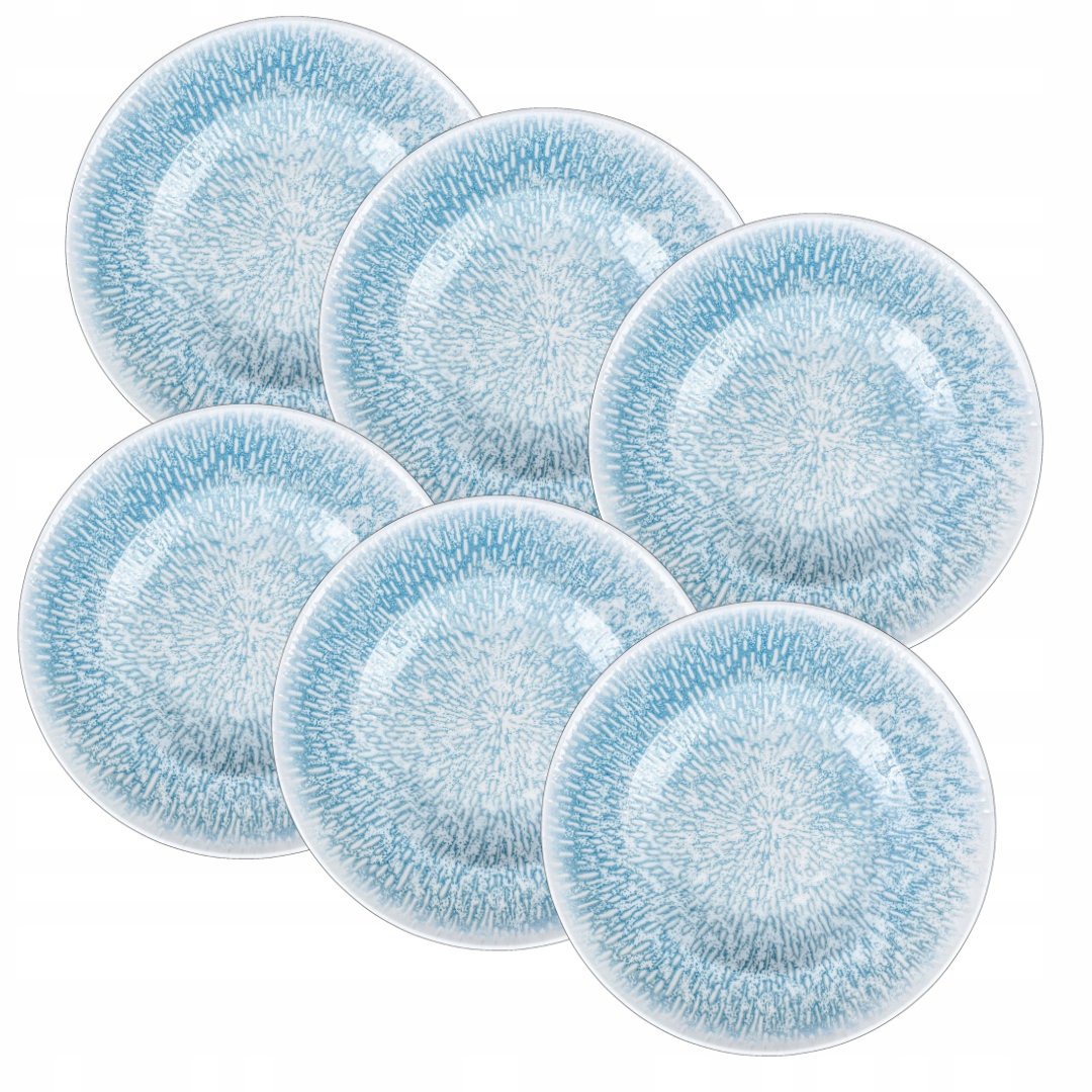 Porcelánový tanier bielo-modrý, okrúhly, hlboký Wilmax 27 cm