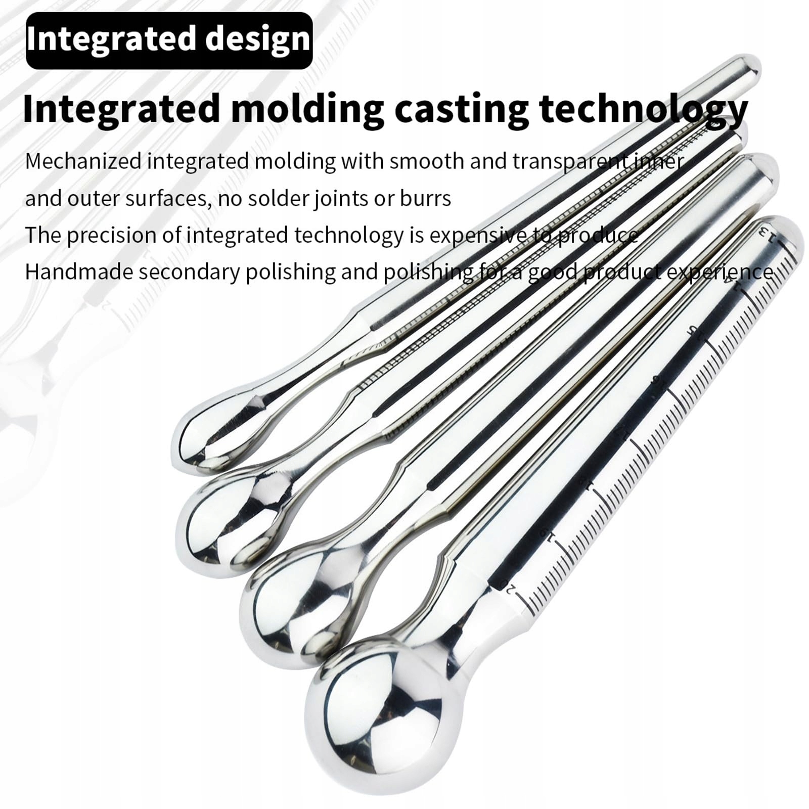 EDELSTAHL Metalowy Dilator Penisowy Do Stymulacji Uretralnej Dla Mężczyzn — miniatura 4