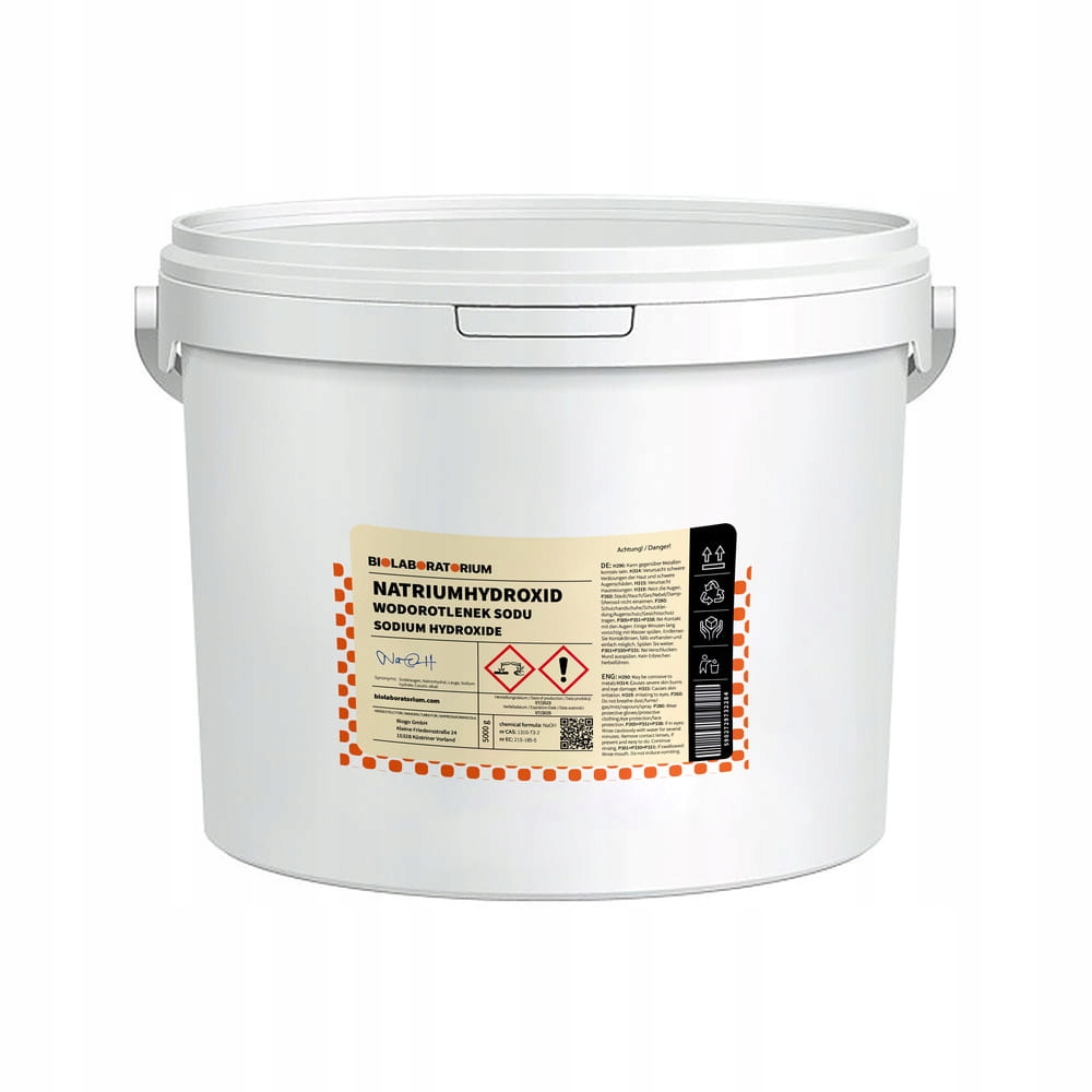 Hydroxid sodný louh sodný granule 5 kg Biolaboratorium