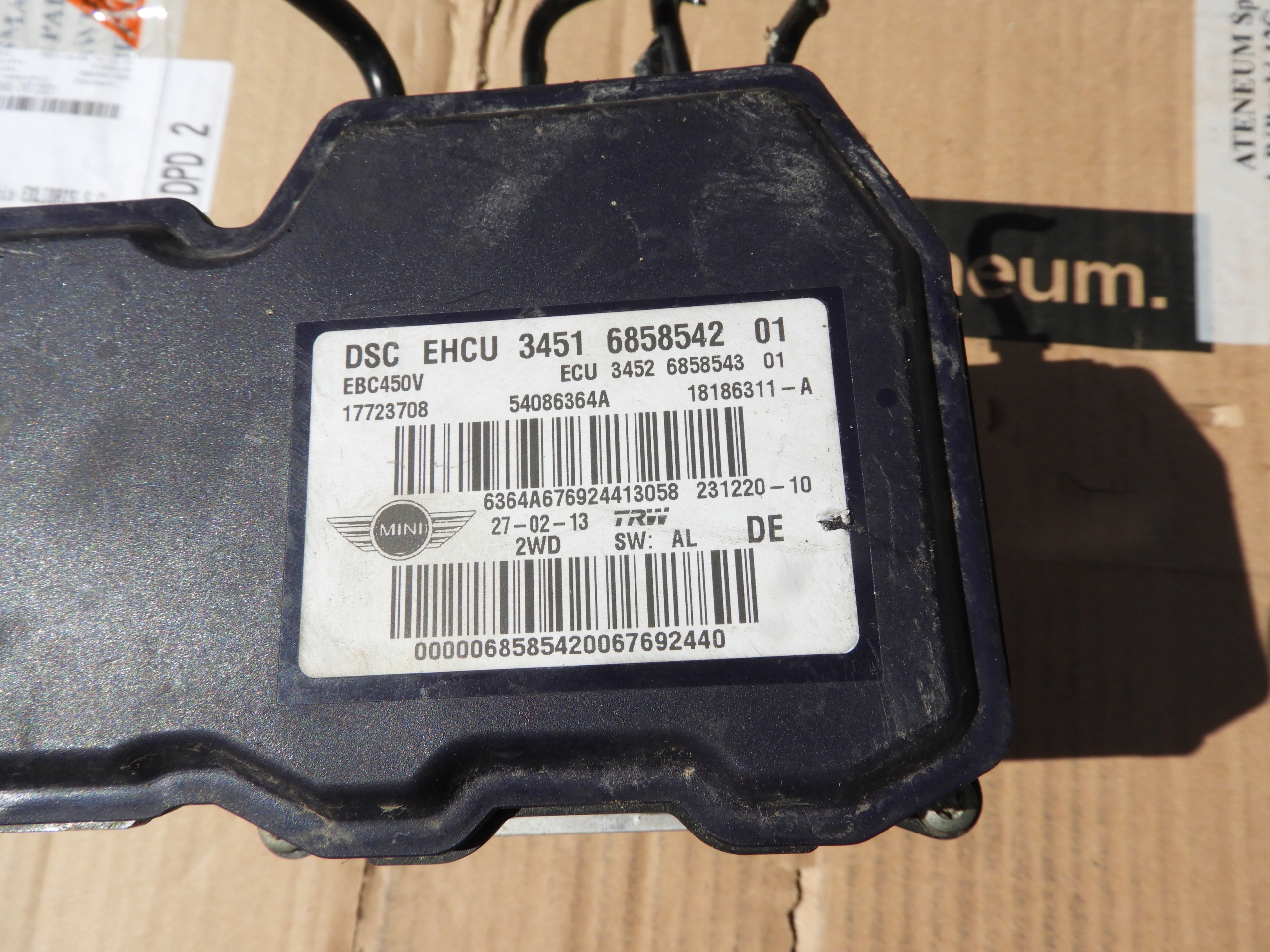 MINI oe 6858542 насос ABS