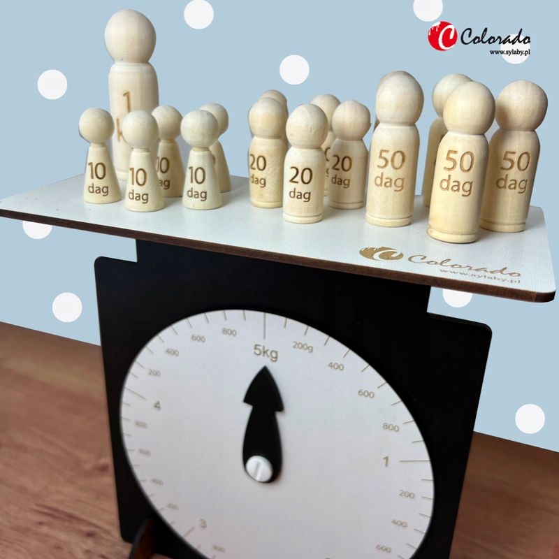 Waga do nauki zmiany jednostek masy Marka bez marki