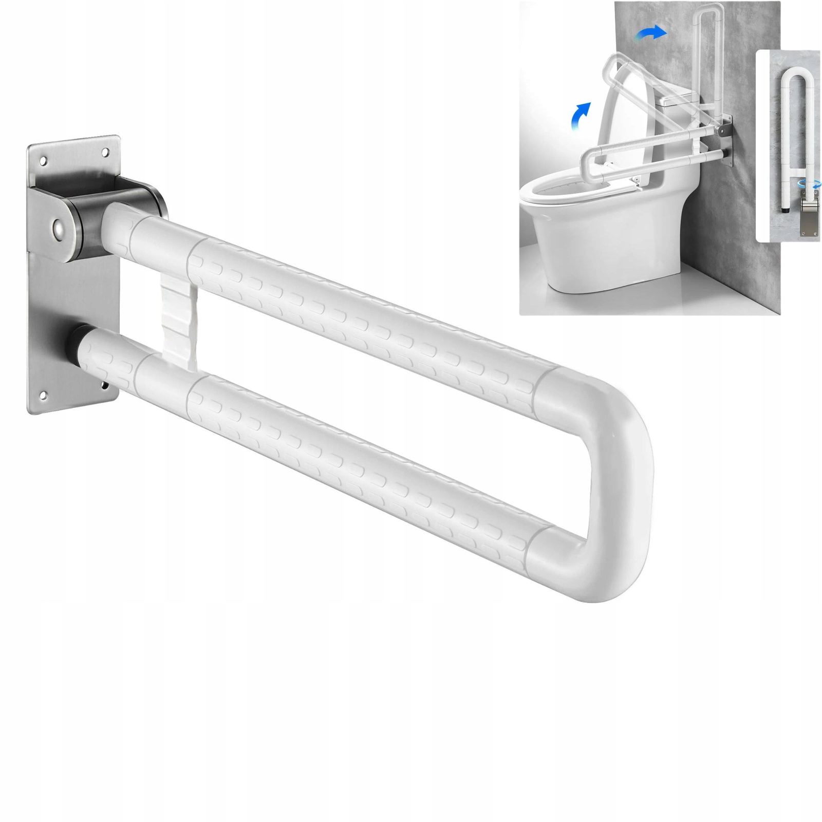 Uchwyt Składany 60cm łazienkowy niepełnosprawnych Uchwyt Składany