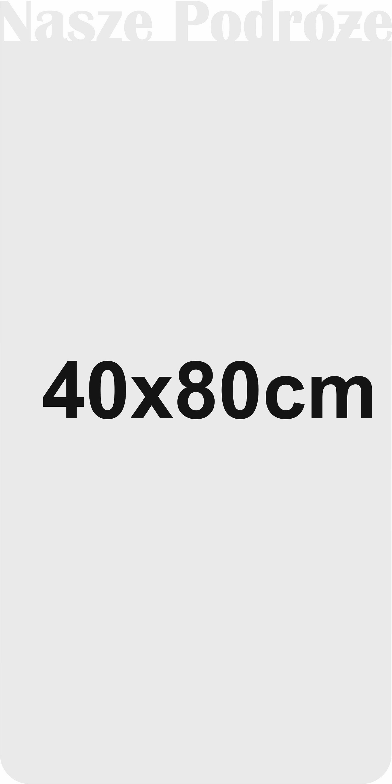 Magnetická tabule #2 na magnety z cest| 40x80 cm| Naše cestování Bílá