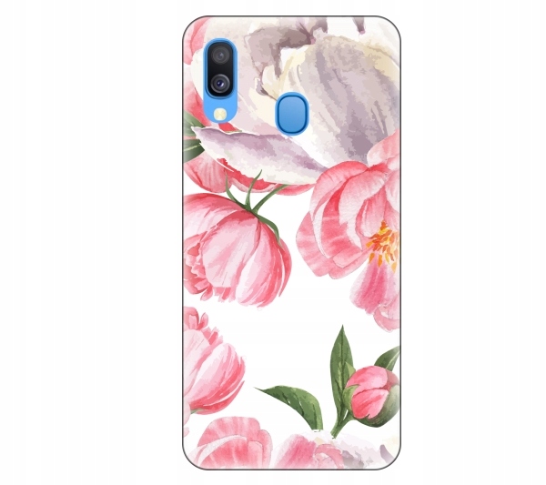 

Etui pokrowiec Samsung Galaxy A40 Kwiaty floral