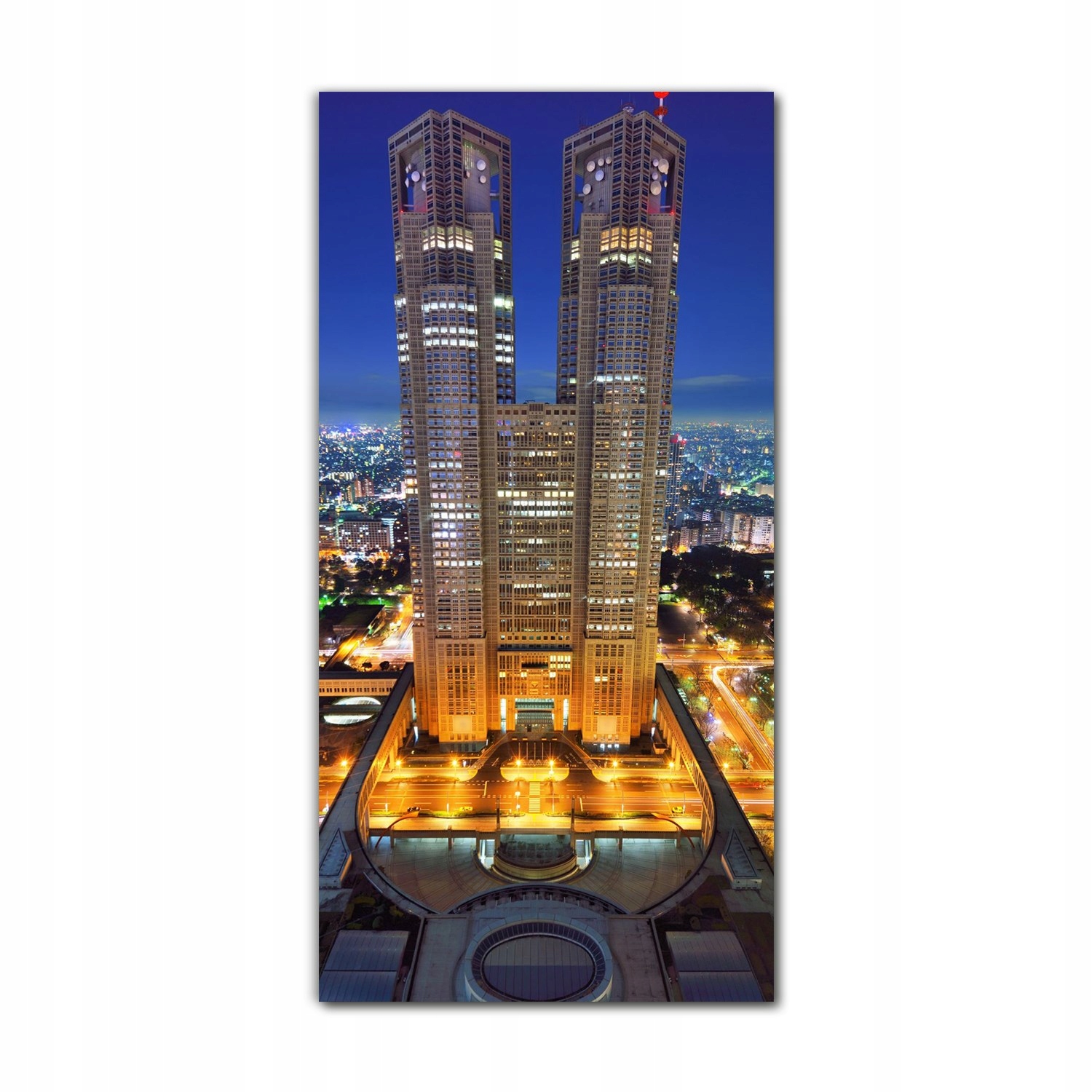 

Foto szklane na ścianę 70x140 Tokio miasto budynki