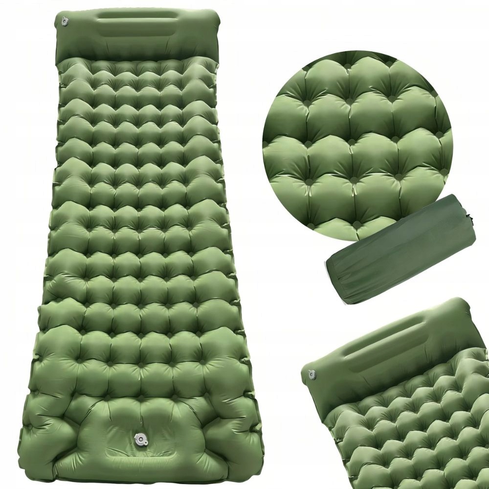 Nafukovací Matrace 200 cm Se Vestavěnou Pumpičkou Trekingová Turistická Obal