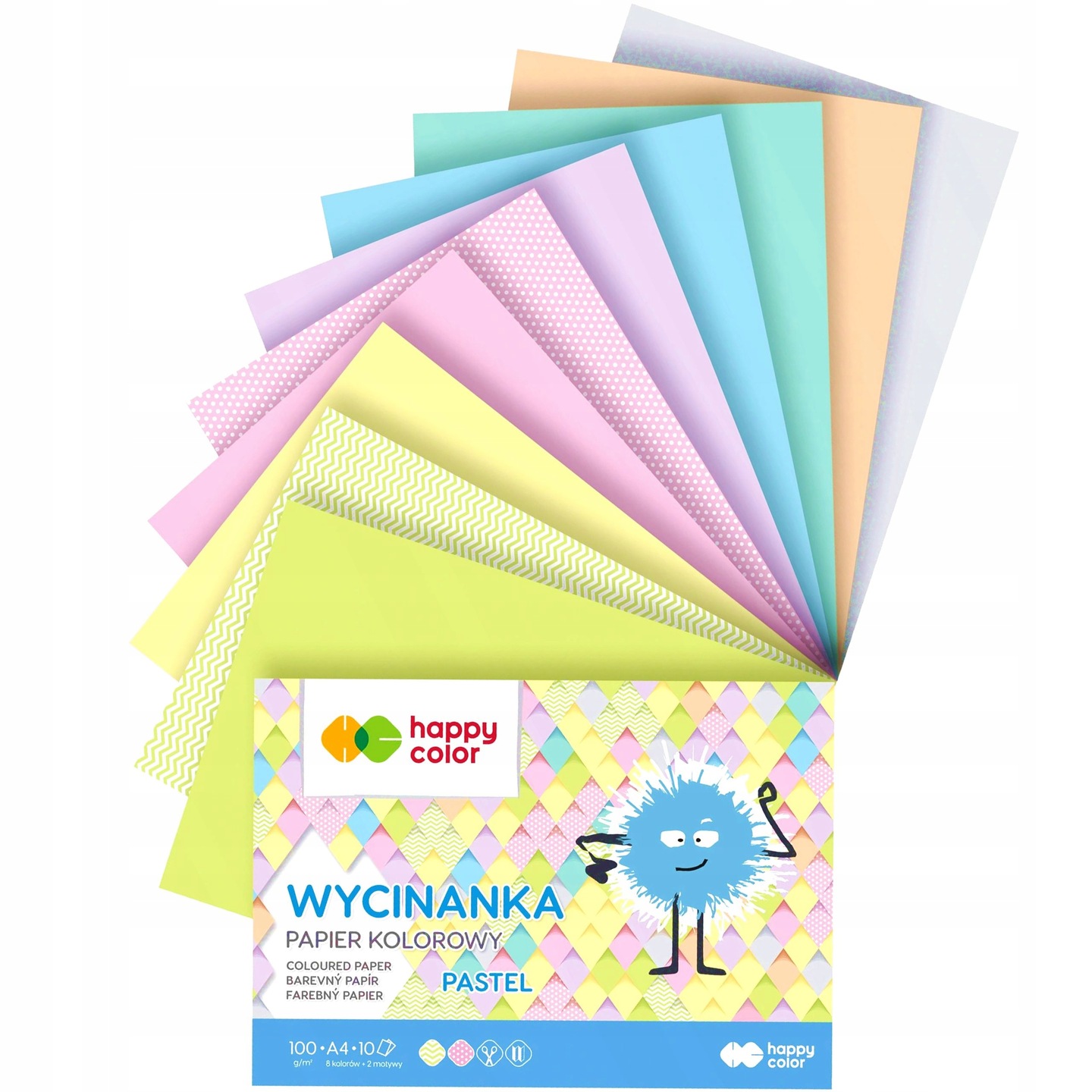 

Blok Kolorowy A5 Pastel Wycinanka Happy Color
