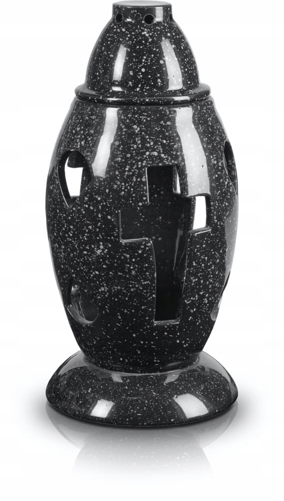 

Znicz Ceramiczny Nagrobkowy Cmentarny Czarny 28 cm