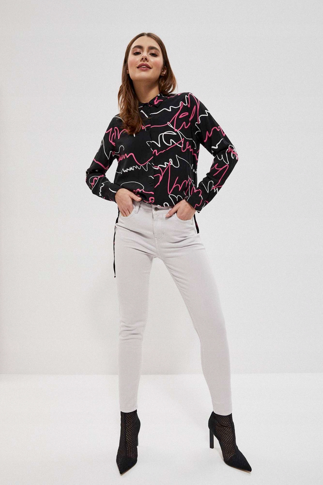 

Moodo Spodnie rurki L-SP-3706 Grey; L