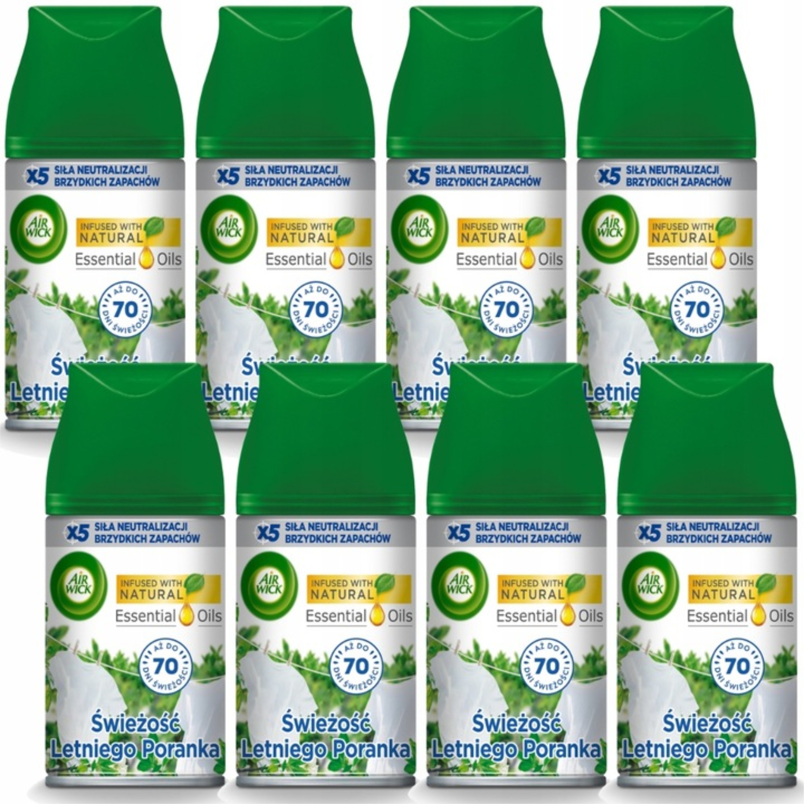 Air Wick Náplň Do Osvěžovače Vzduchu Svěžest Letního Rána 8X250 ML