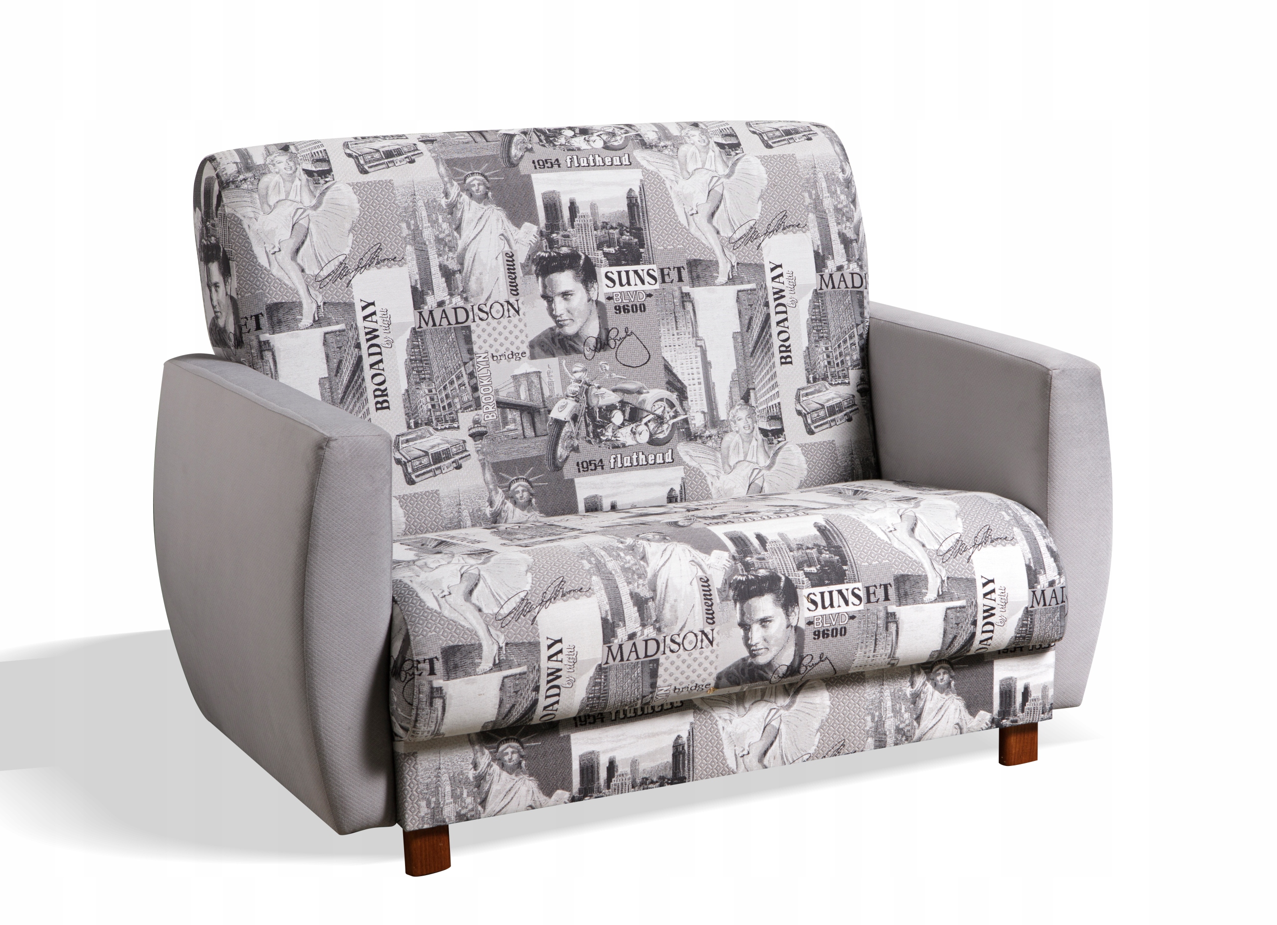 Sofa Skandynawska Elvis Dwuosobowa Stylowa Kanapa do Salonu Biura