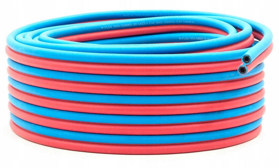 Svařovací Hadice Twin Duet Kyslík 6,3 mm Acetylen 6,3 mm 6,3 25 m cívka 25