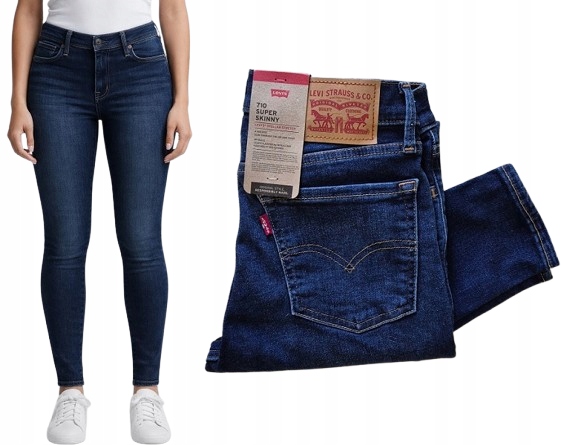 úzké nohavice Levi's 710 Skinny W26 L28 26x28