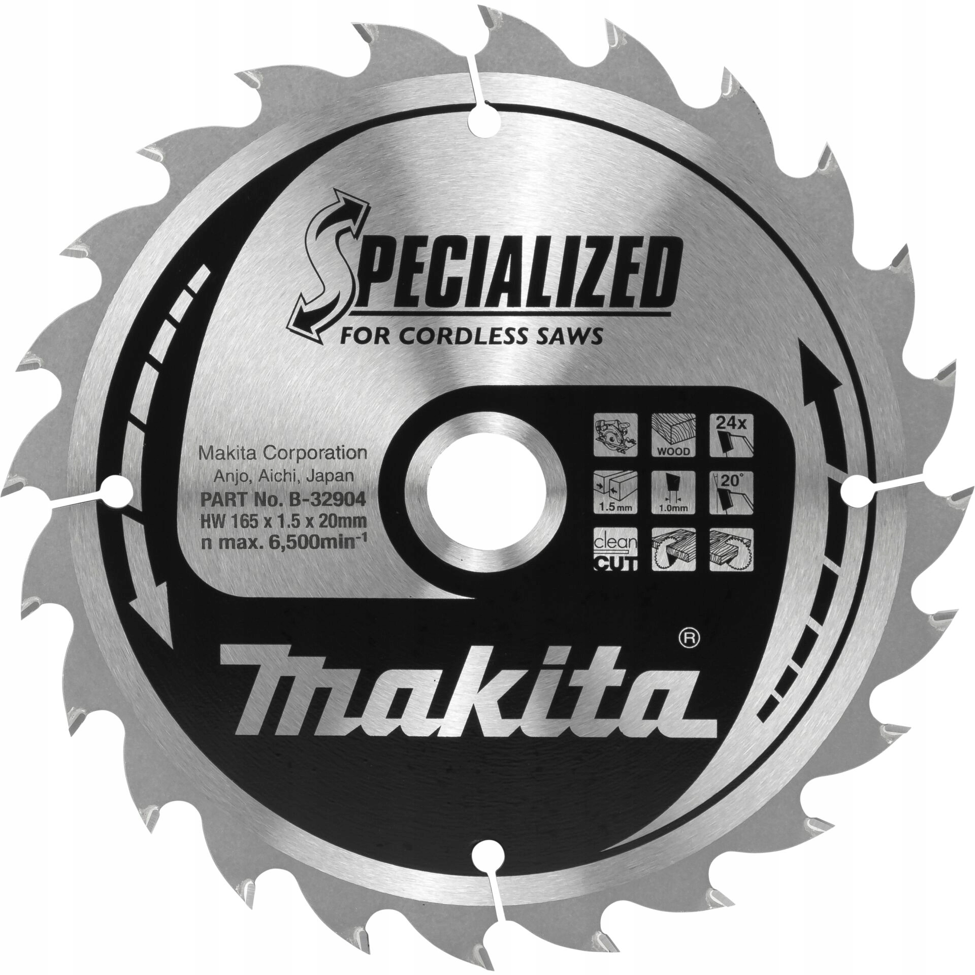 Makita B-32904 Specialized Saw Blade 165x20x24Z