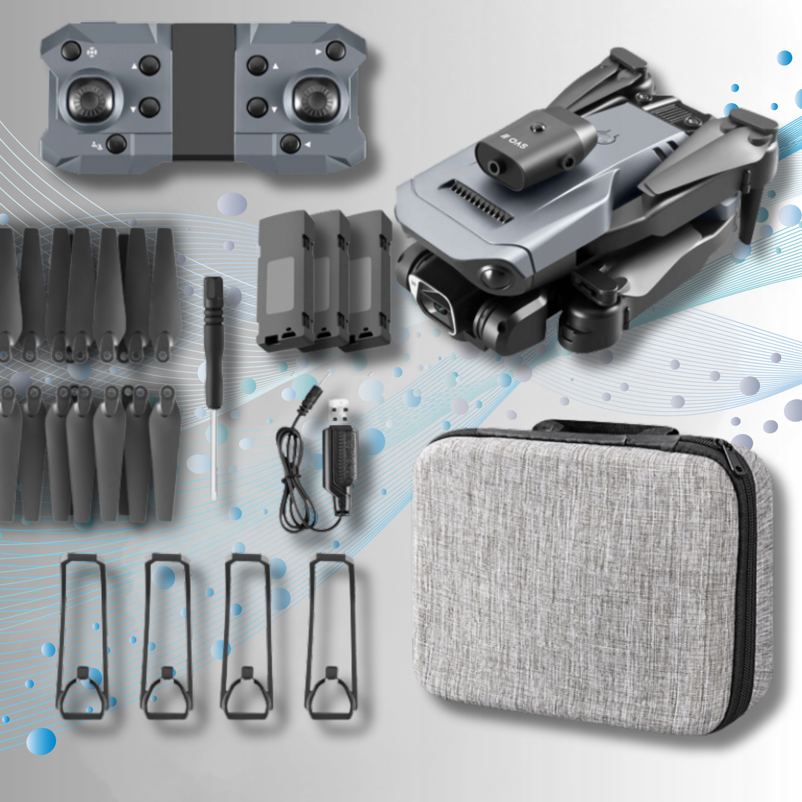 DRON S KAMEROU 4K HRAČKA DRON DIAĽKOVO OVLÁDANÁ VYHÝBANIE SA PREKÁŽKAM ZAWIS 750 Stav balenia originálne