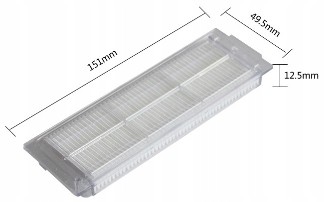 2x Filtr do Xiaomi Mi Robot Vacuum Mop Pro, P, 2 Pro, S10, Viomi v3, v2, SE Kod producenta XMP_2xFP