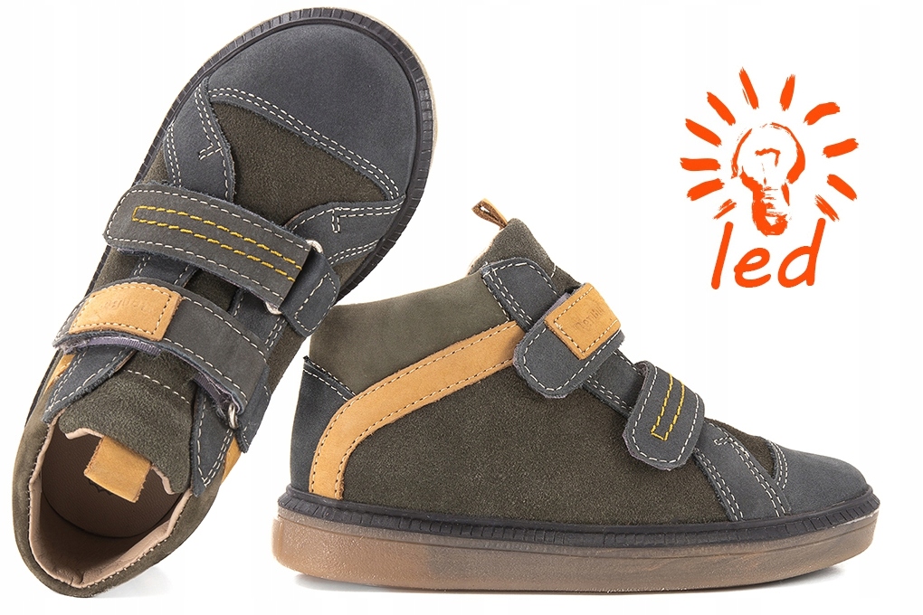 

Renbut 23-3225 Trzewiki Półbuty Chłopięce Led 30