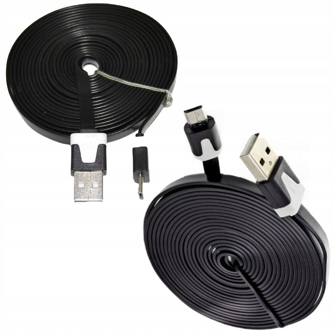 

Kabel Usb Micro Mikro Microusb Przewód Płaski 3M