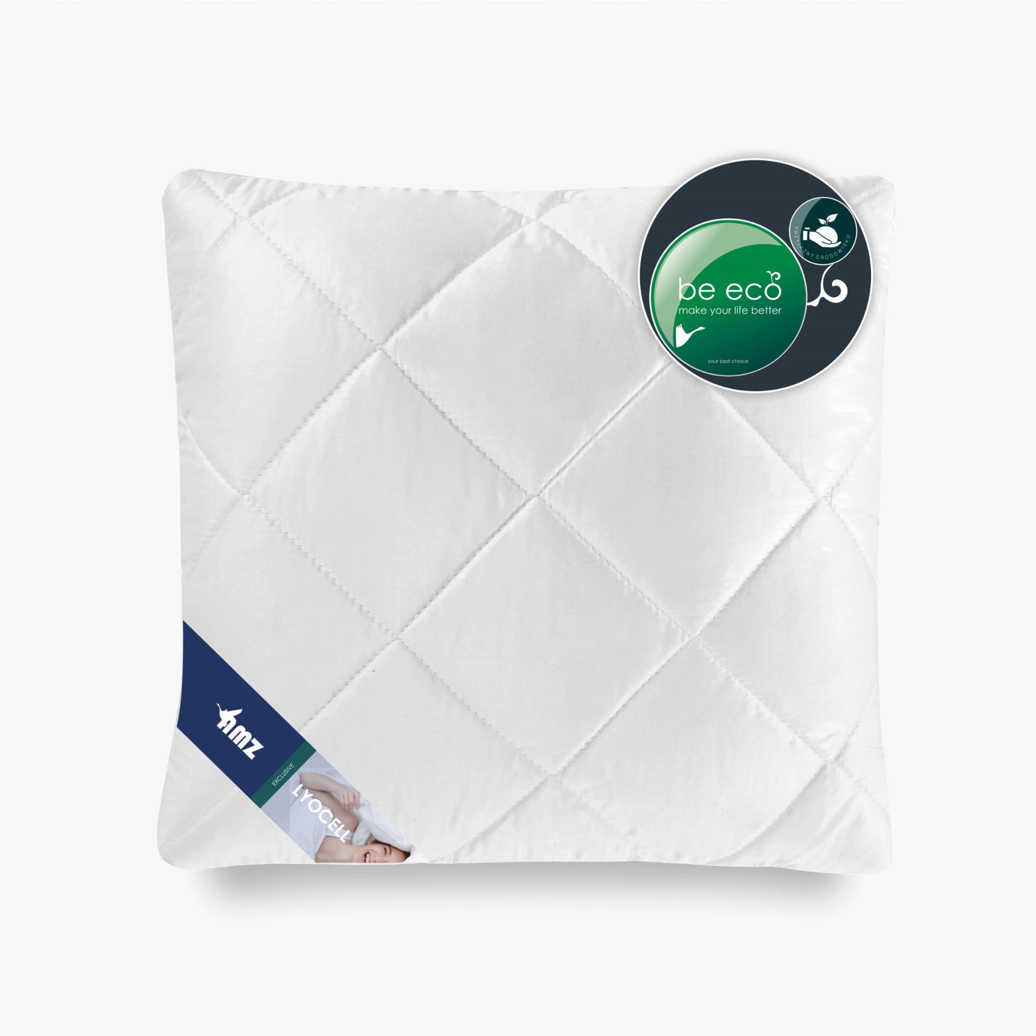 Amz Lyocell Polštář Prošívaná Antialergický 50x70